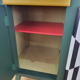 Retro colourful Pop Art sideboard, 1950s 'Mesmer-Eyes'