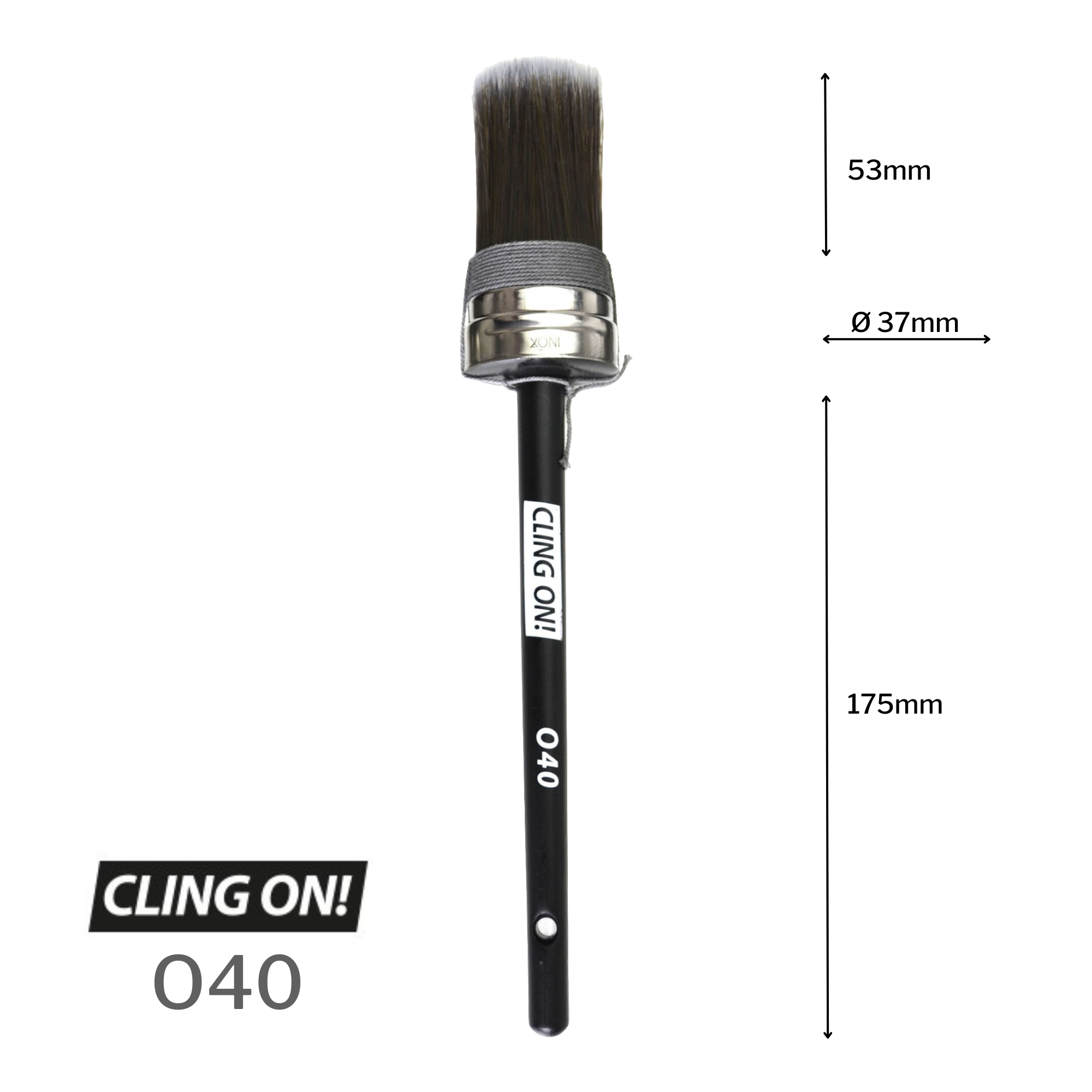 Cling On! oval brush