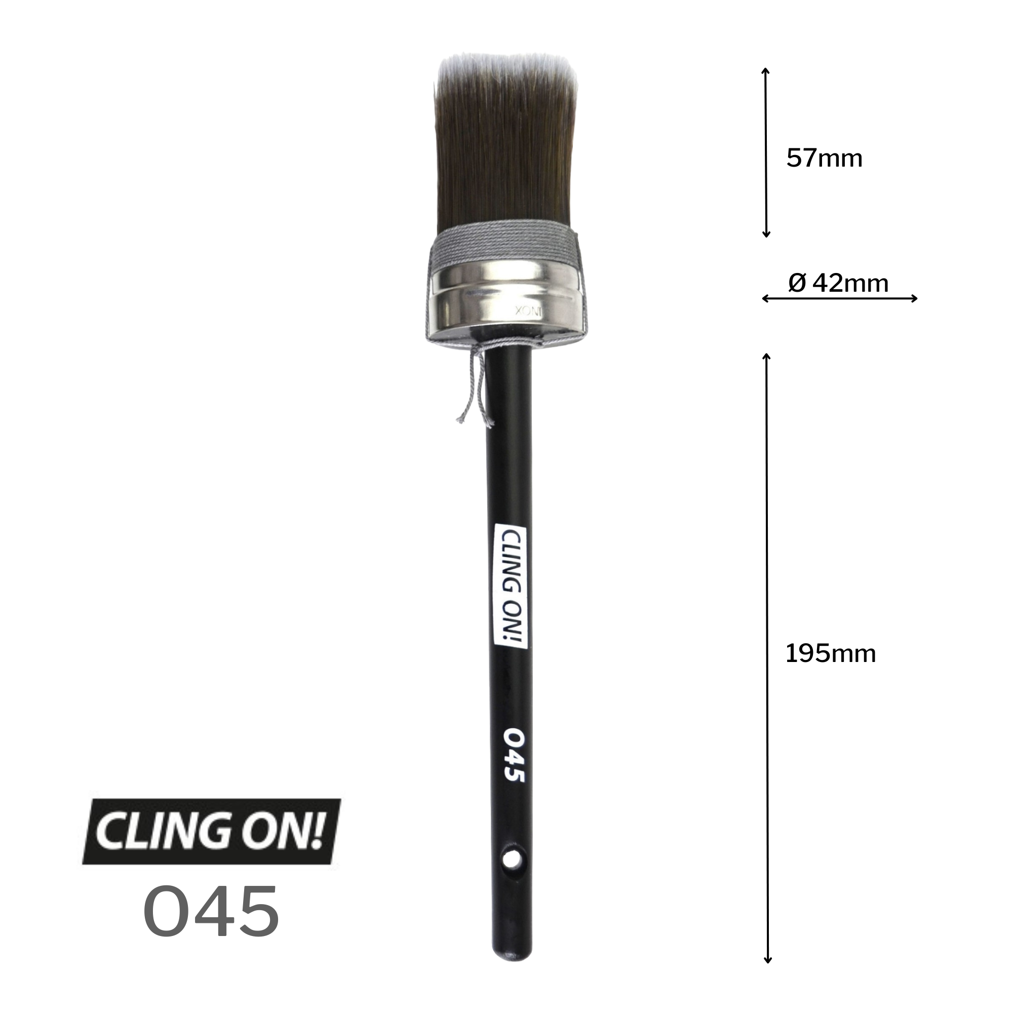 Cling On! oval brush