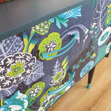 Retro floral design two drawer chest