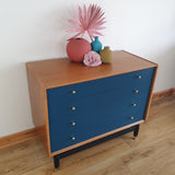 G Plan Librenza chest of drawers with painted drawer fronts