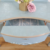 French styled vintage dressing table with triple mirror