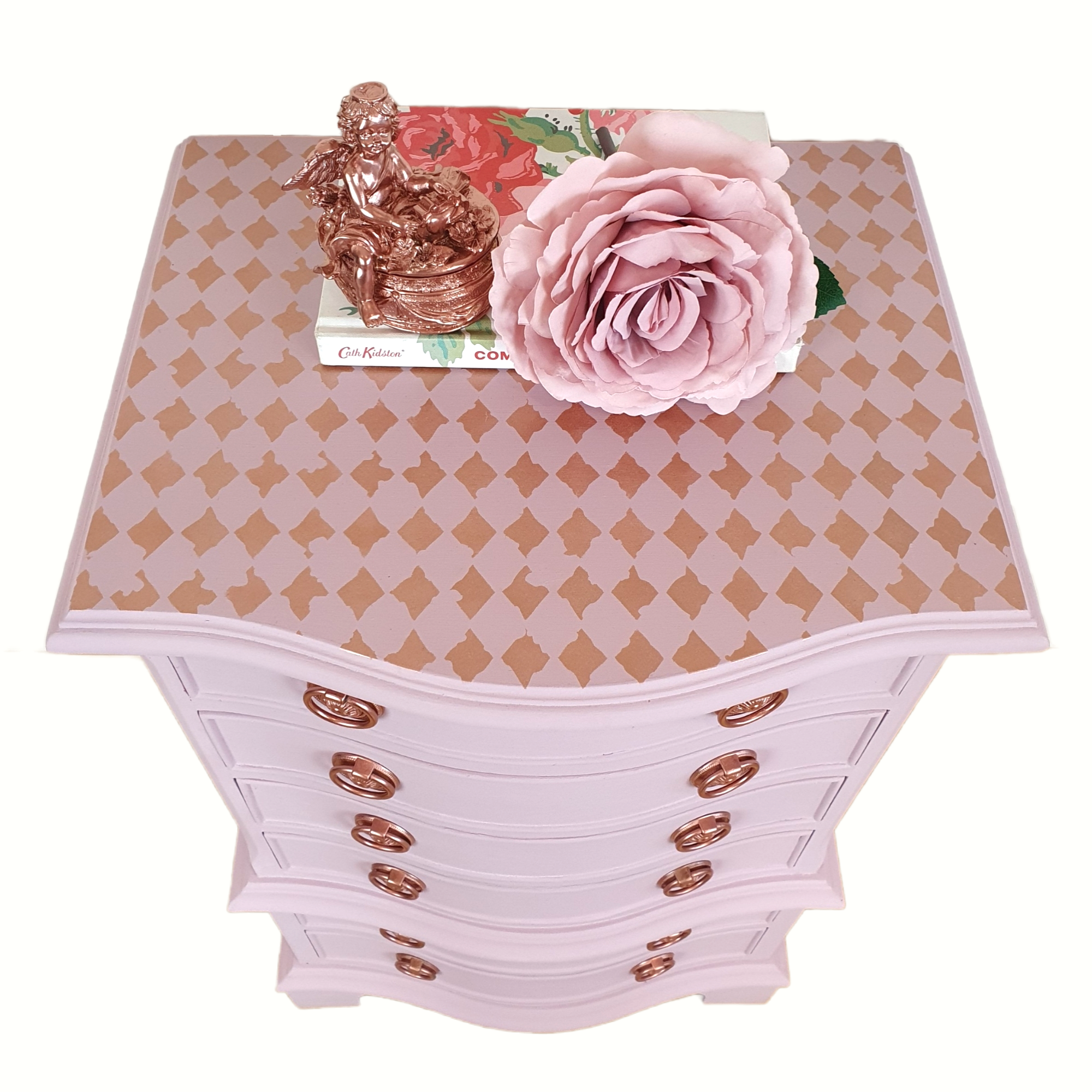 Small pink chest of drawers