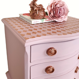 Small pink chest of drawers