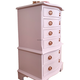 Small pink chest of drawers
