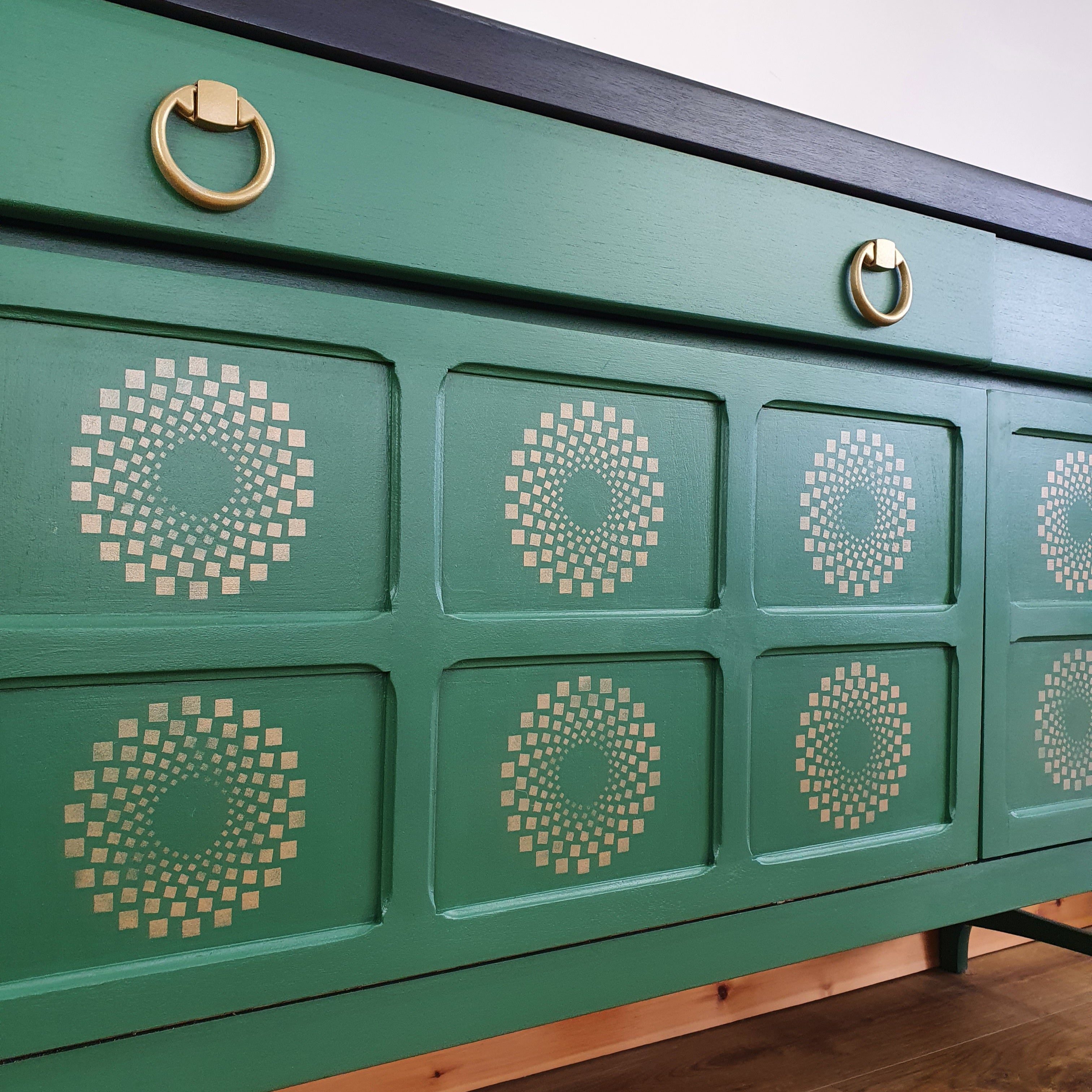 Green Nathan Squares sideboard
