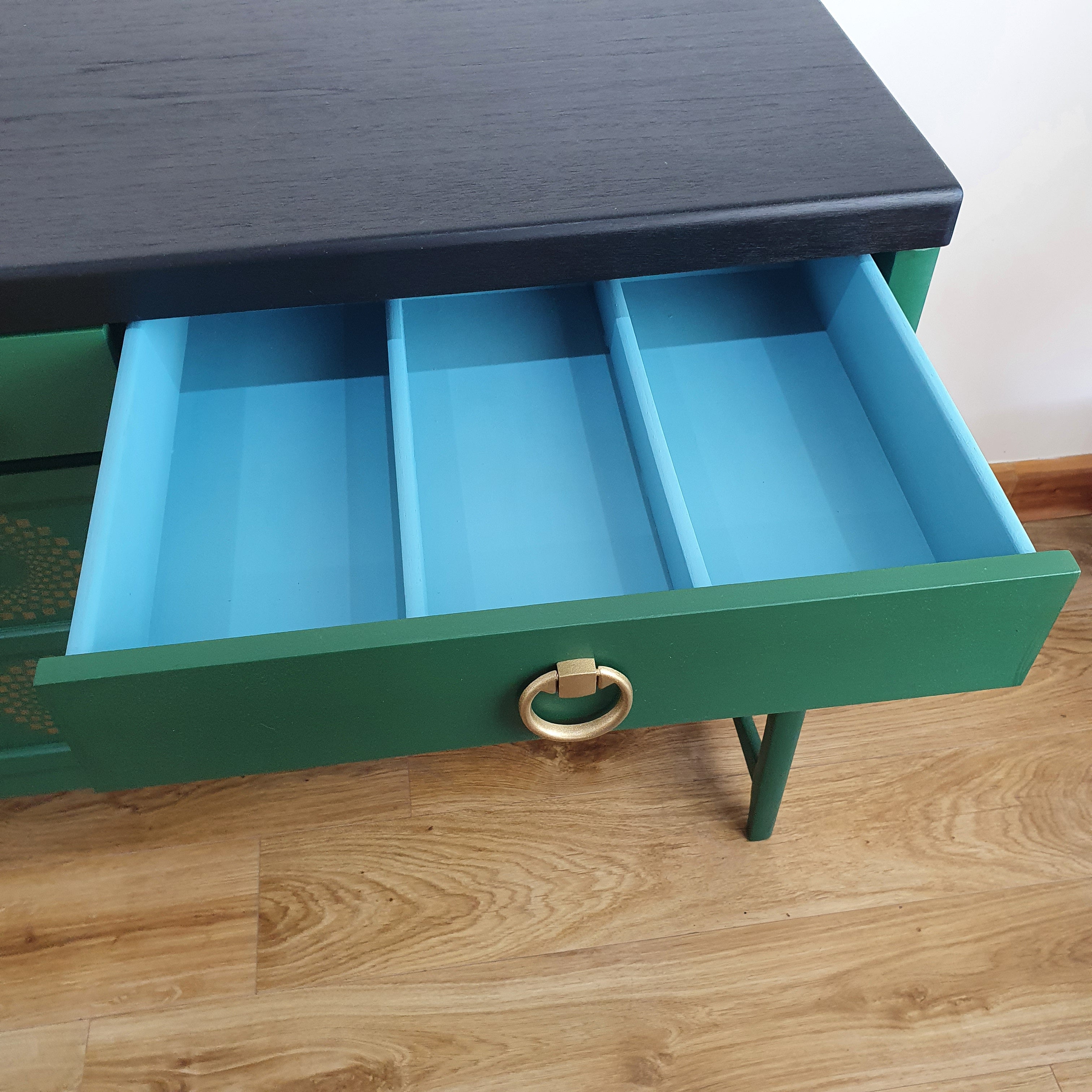 Green Nathan Squares sideboard