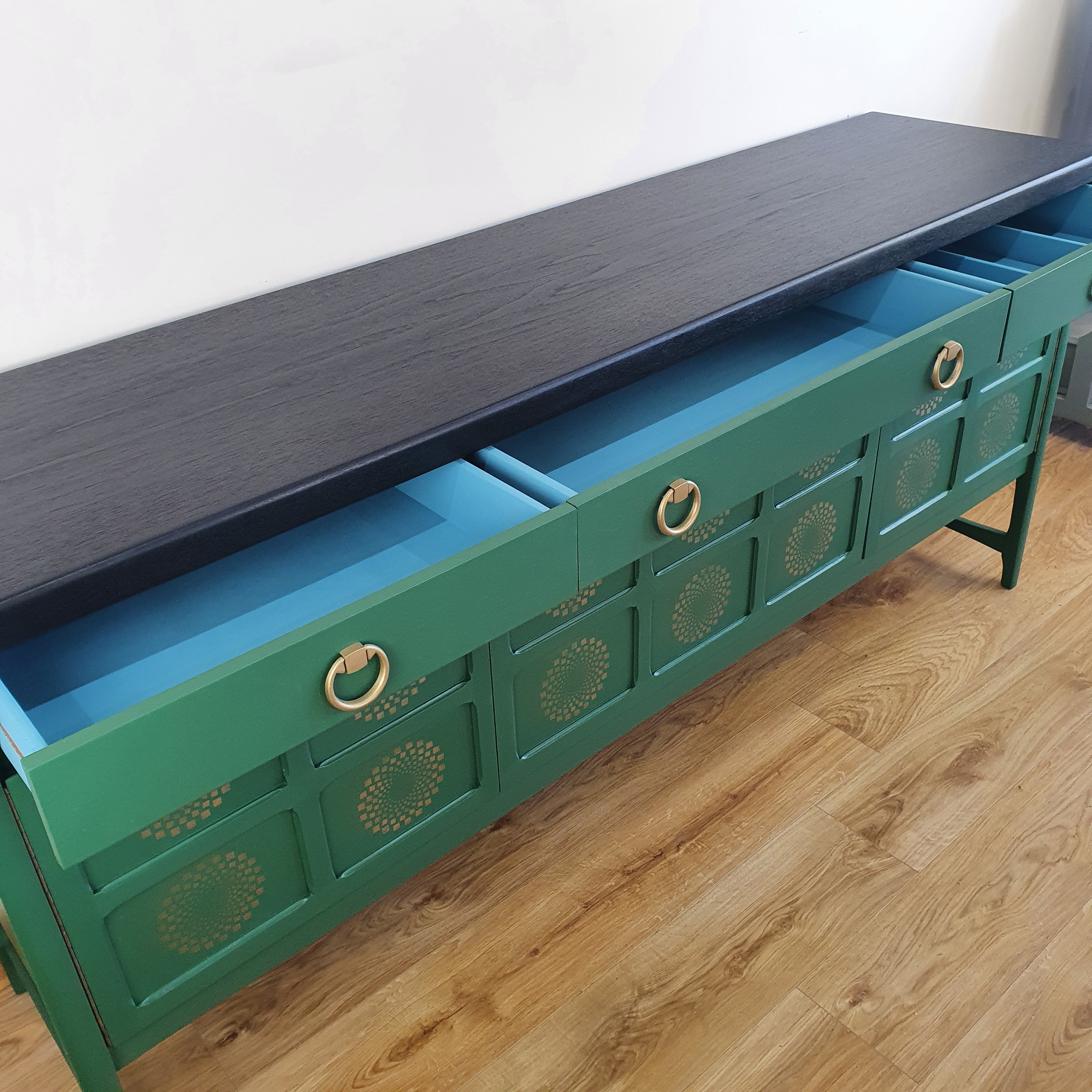 Green Nathan Squares sideboard