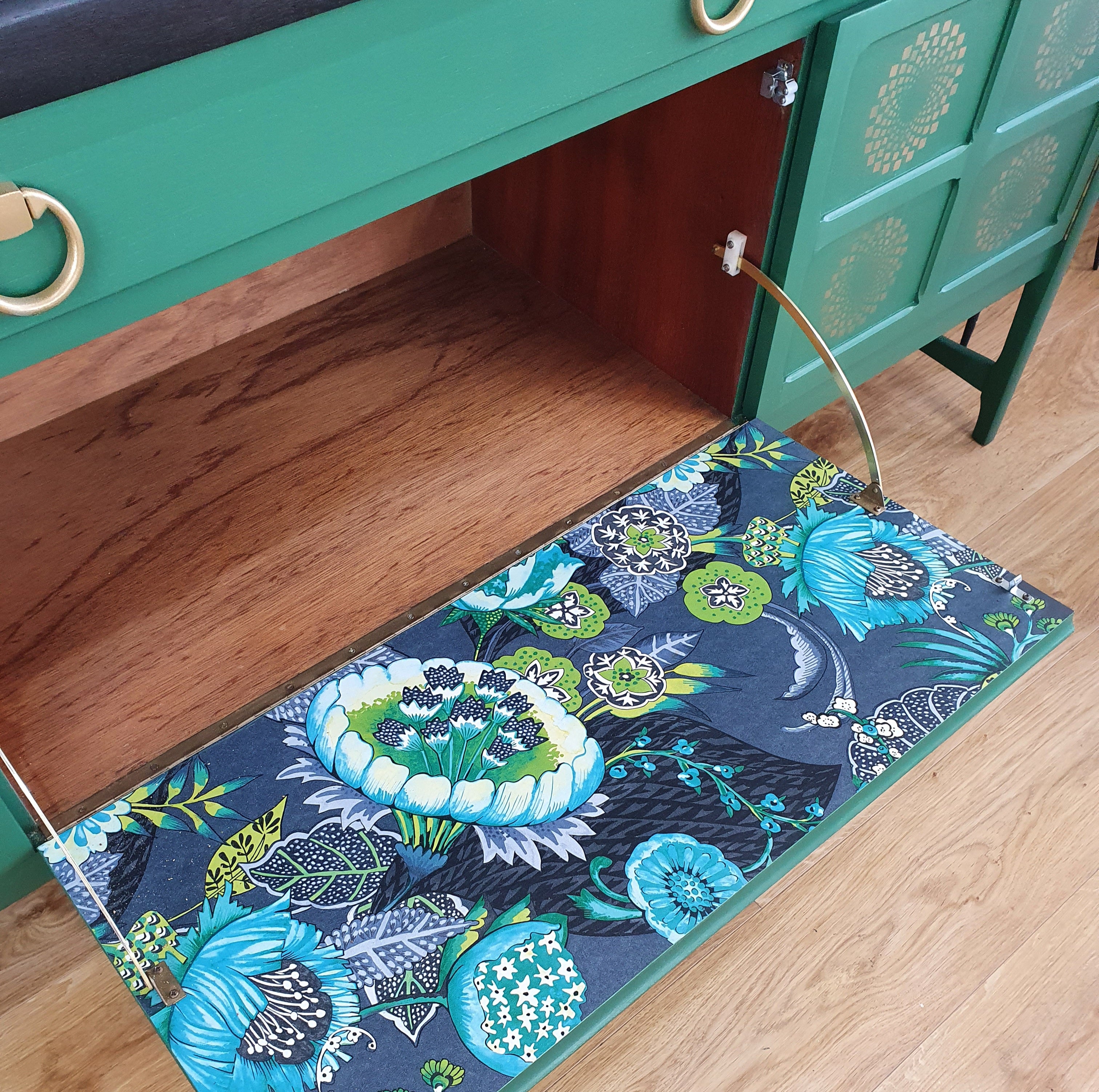 Green Nathan Squares sideboard