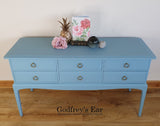 Light blue Stag Minstrel dressing table