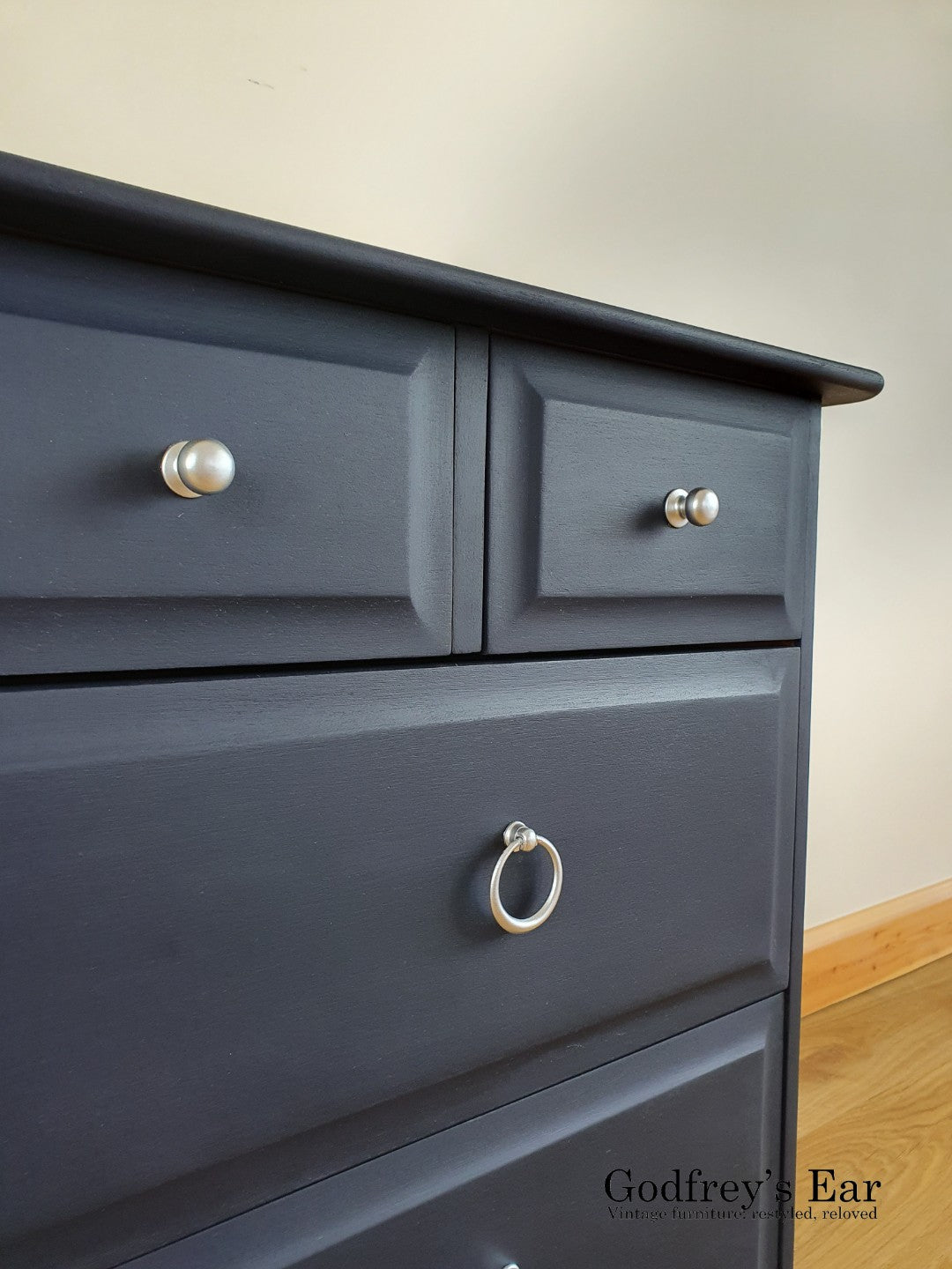 Blue Stag Minstrel chest of six drawers