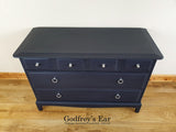 Blue Stag Minstrel chest of six drawers