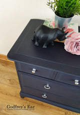 Blue Stag Minstrel chest of six drawers
