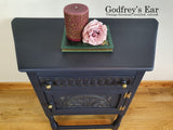 Small blue credence cupboard