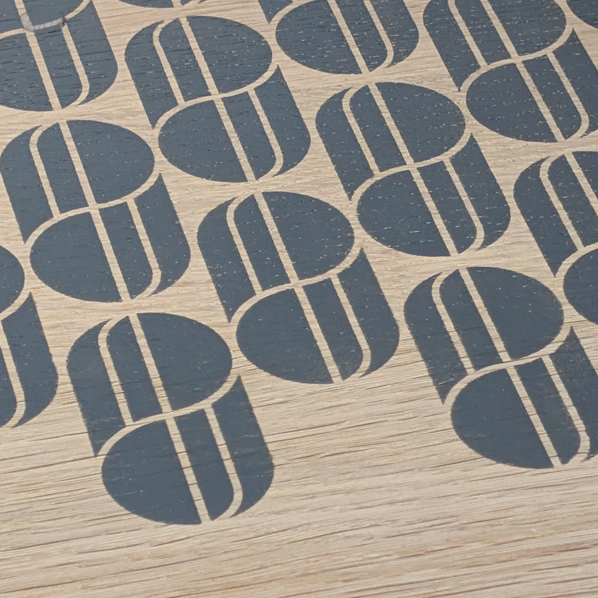 Ercol Old Colonial sideboard in dark neutral dark green with stencilled top