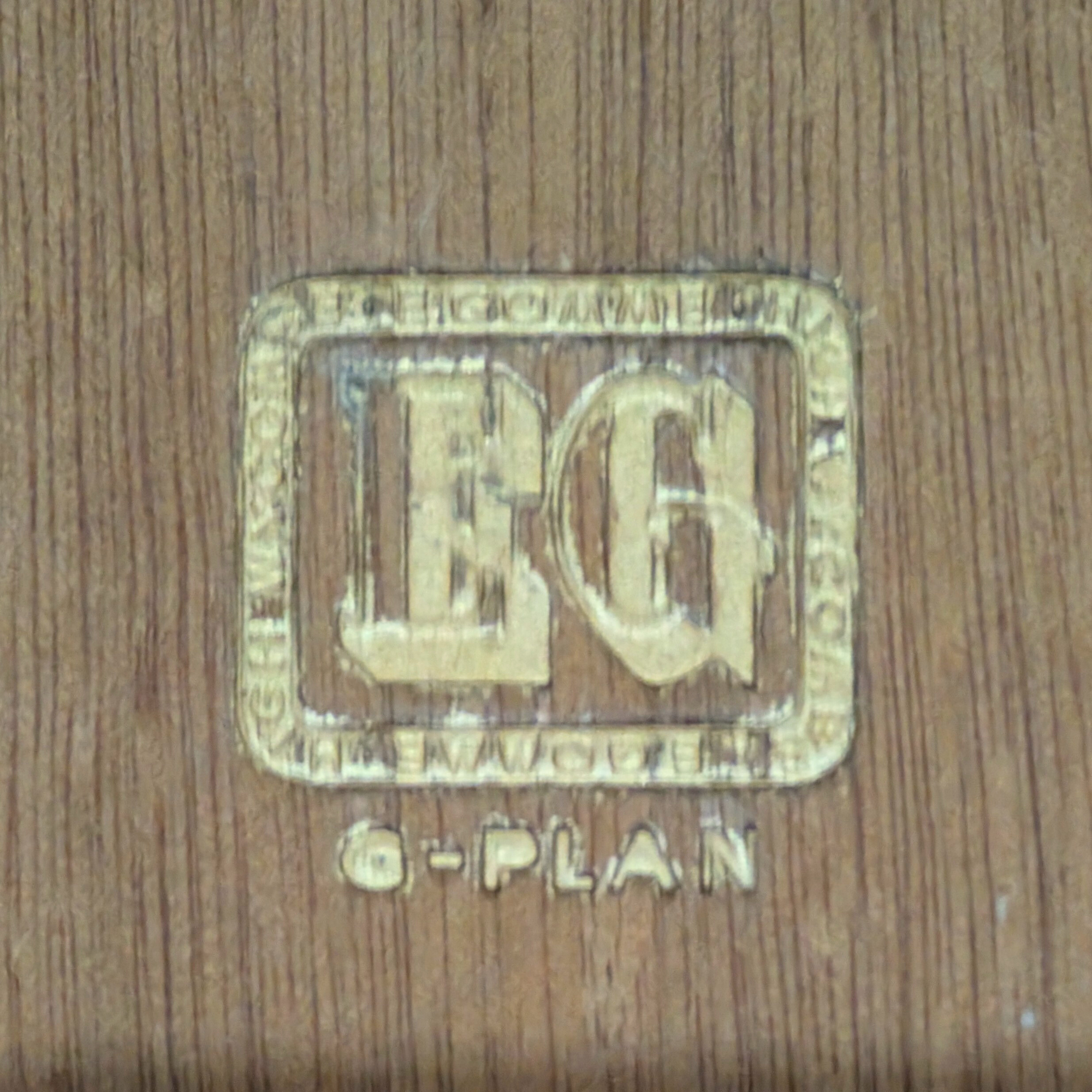 Vintage G-Plan Librenza chest of drawers in deep olive green with leopard motif