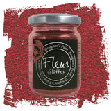 Fleur glitter - Cherry Red