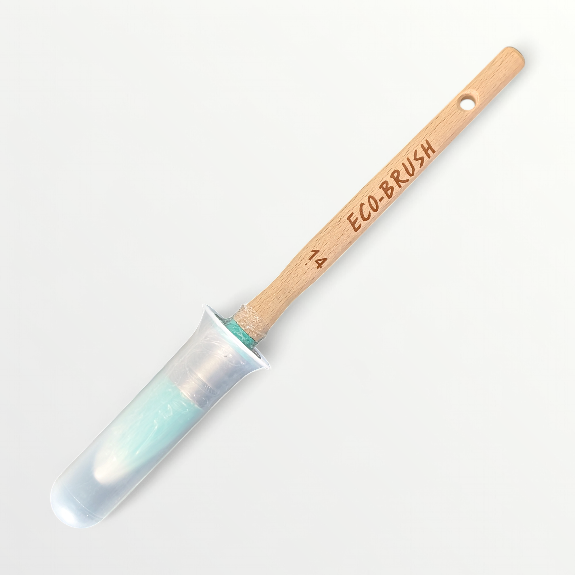 Brushkeeper PRO with Ecobrush paint brush - cap on