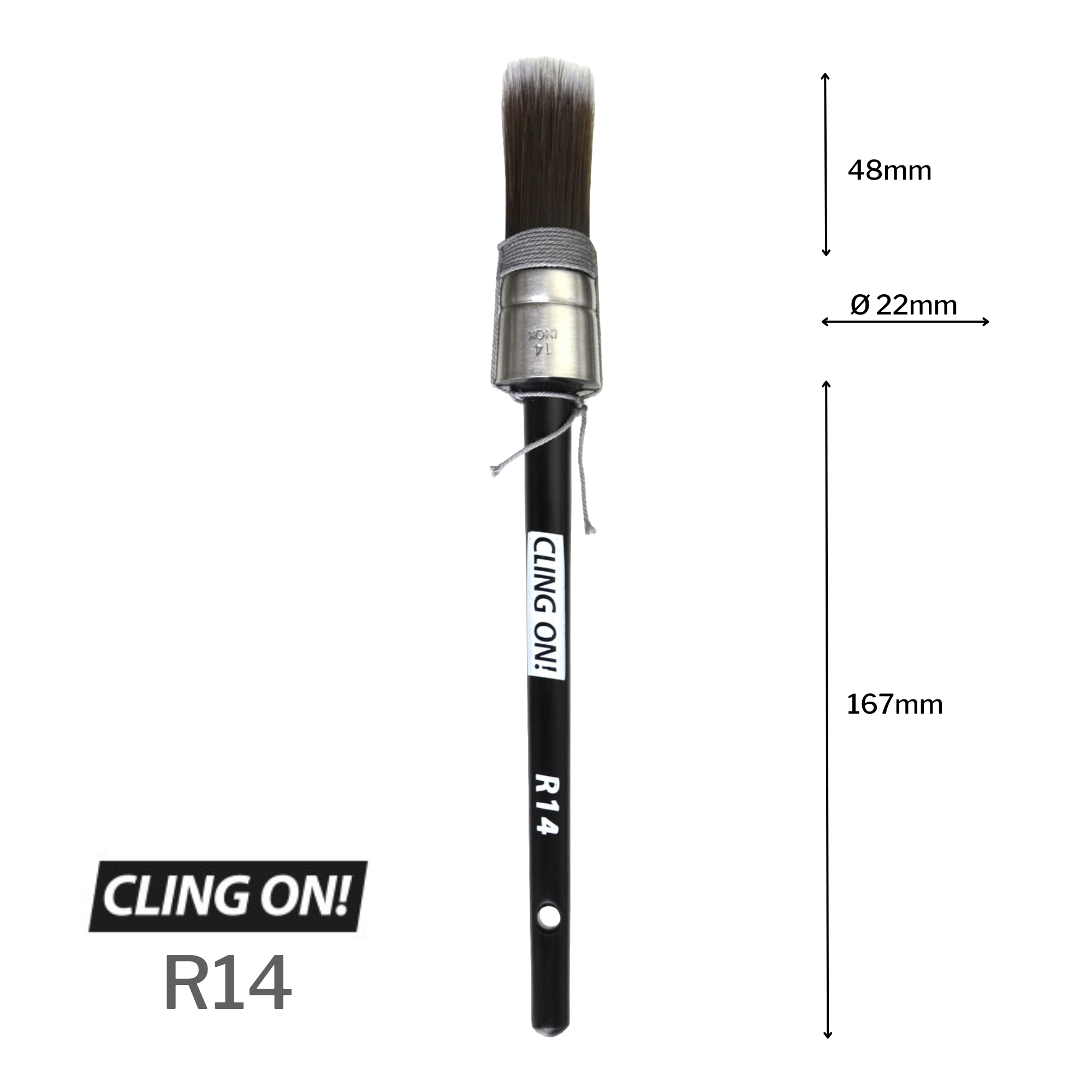 Cling On! round brush