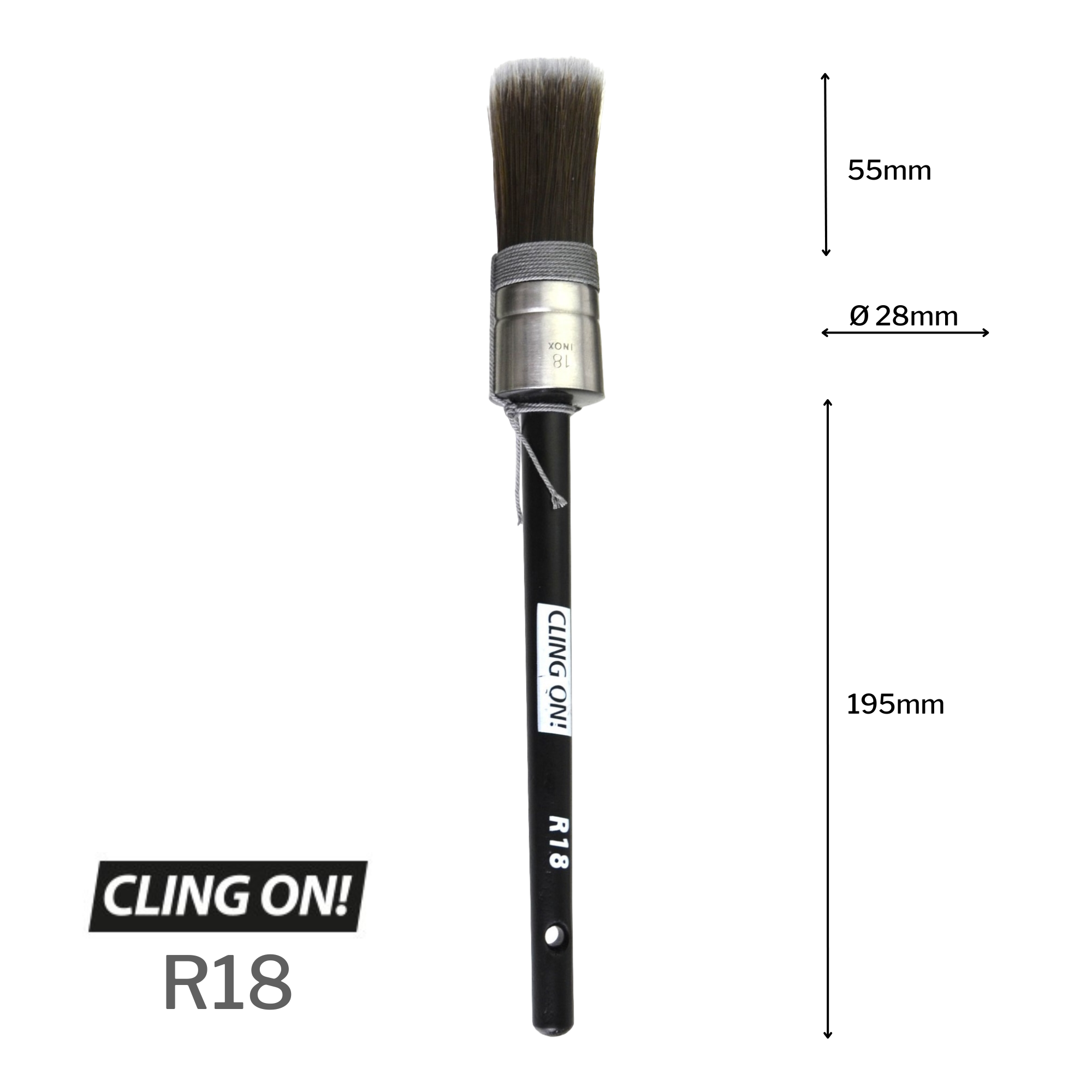 Cling On! round brush