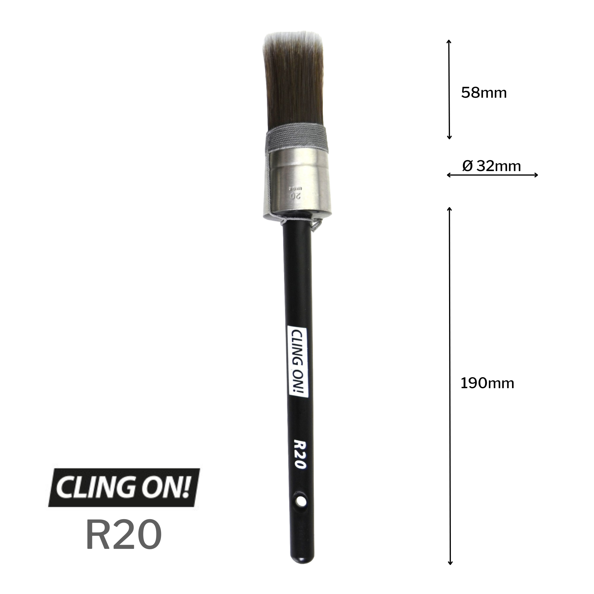 Cling On! round brush