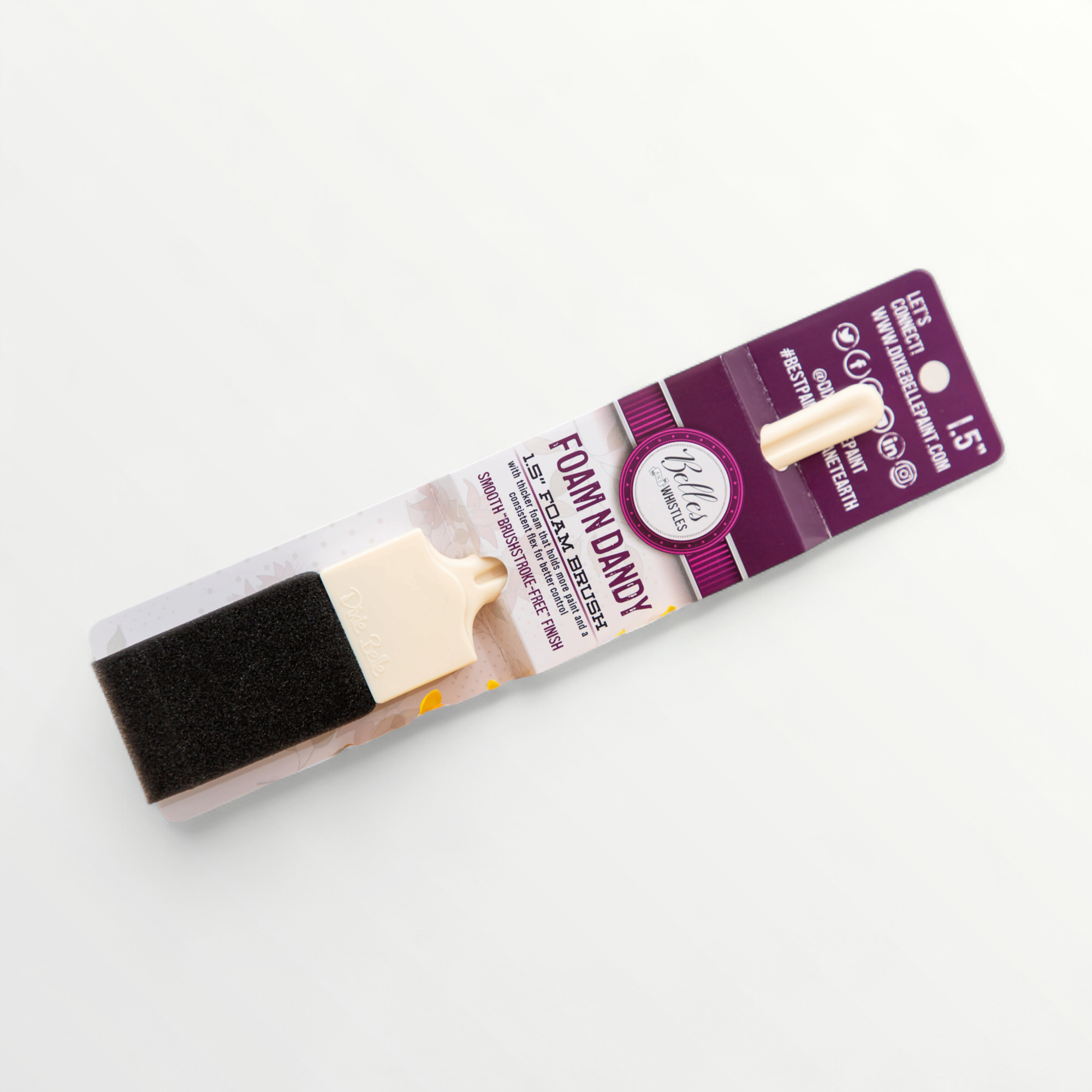 Dixie Belle Foam N Dandy foam brush - 1.5 in