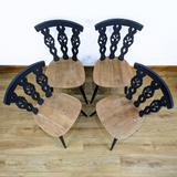 Ercol dropleaf table and 4 chairs