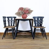 Ercol dropleaf table and 4 chairs