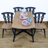 Ercol dropleaf table and 4 chairs