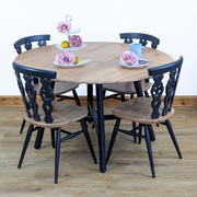 Ercol dropleaf table and 4 chairs