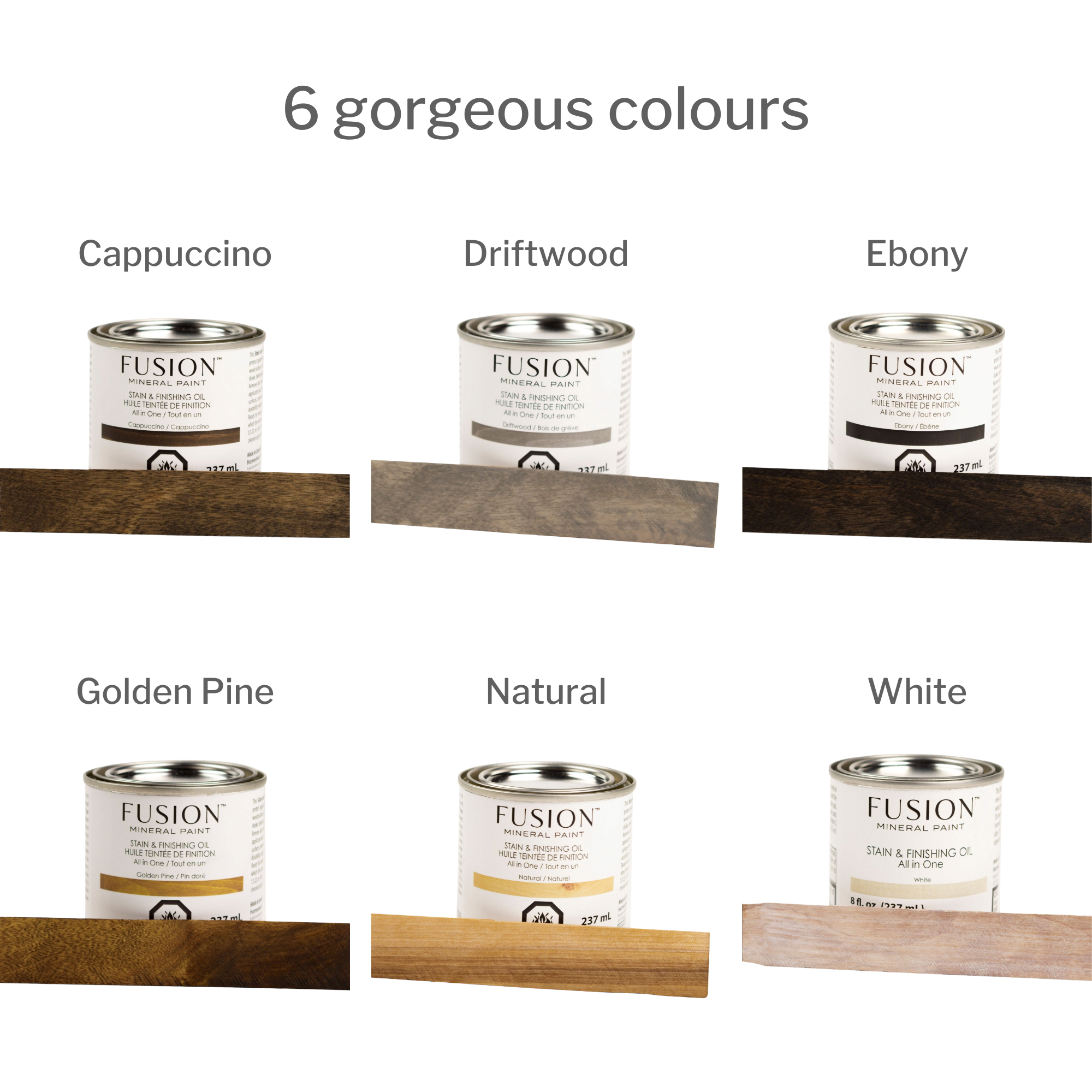 Fusion Stain and Finishing Oil Golden Pine Godfrey's Ear