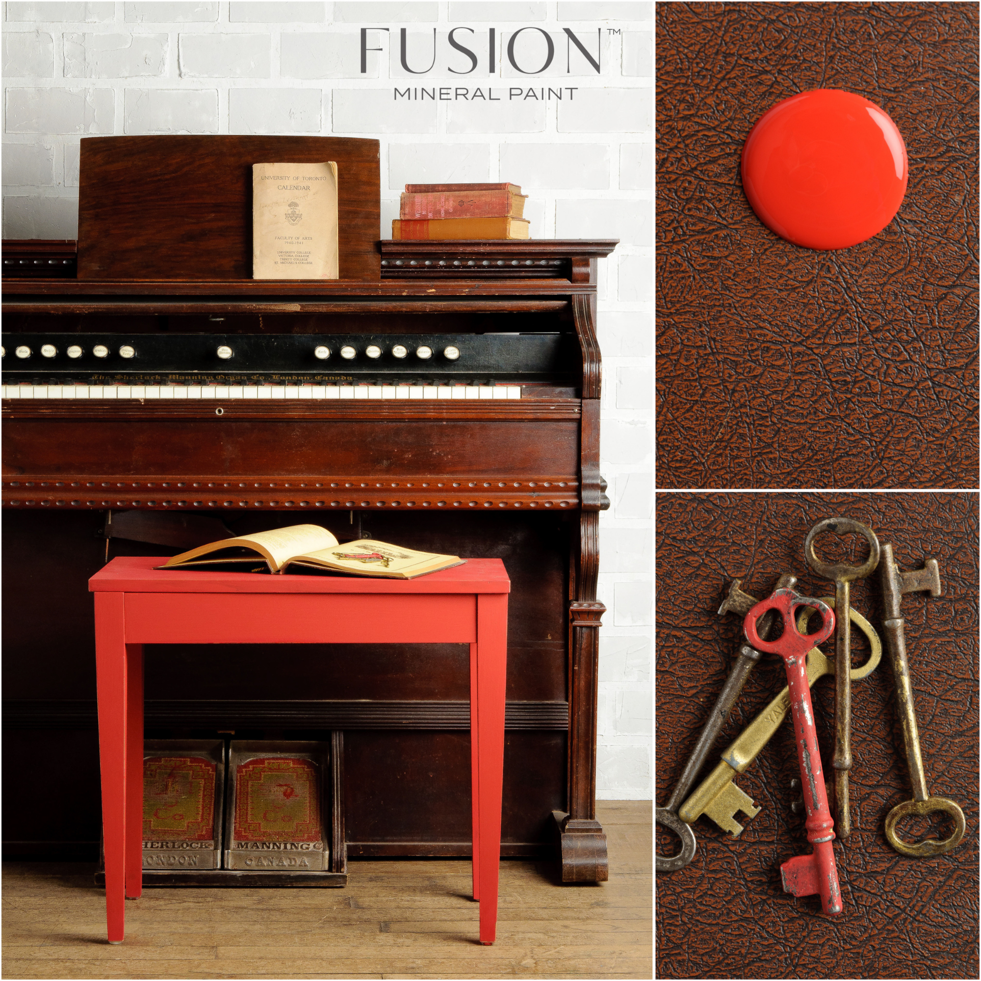 Fusion Mineral Paint - Fort York Red