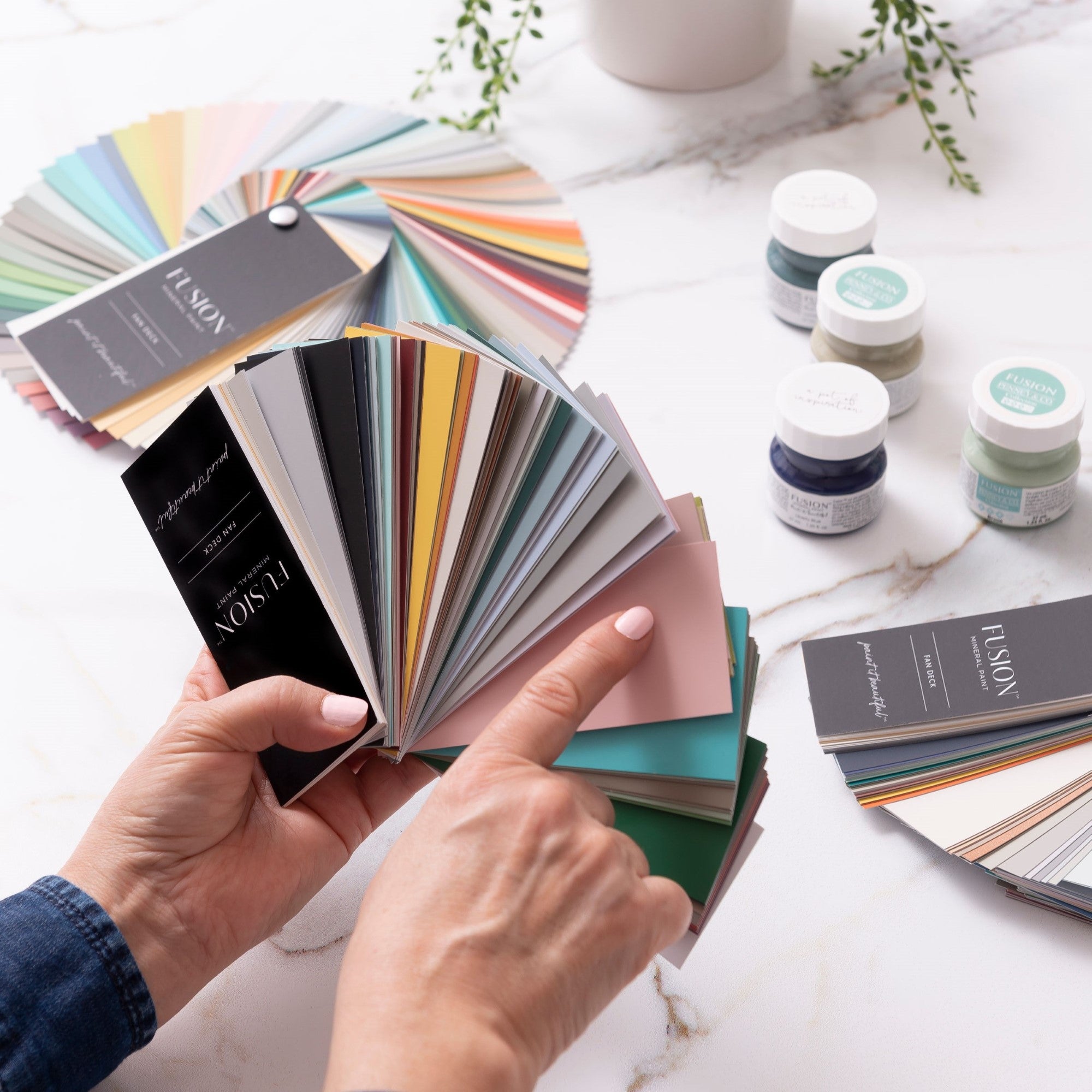 Fusion Mineral Paint true colour fan deck