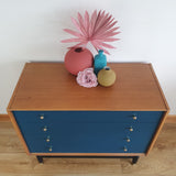 G Plan Librenza chest of drawers with painted drawer fronts