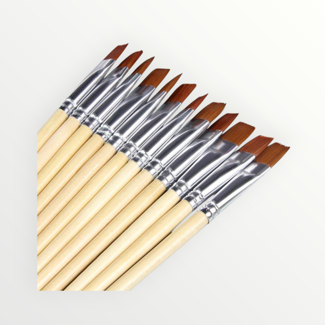 Guild Lane Flat artist brush (set of 3)