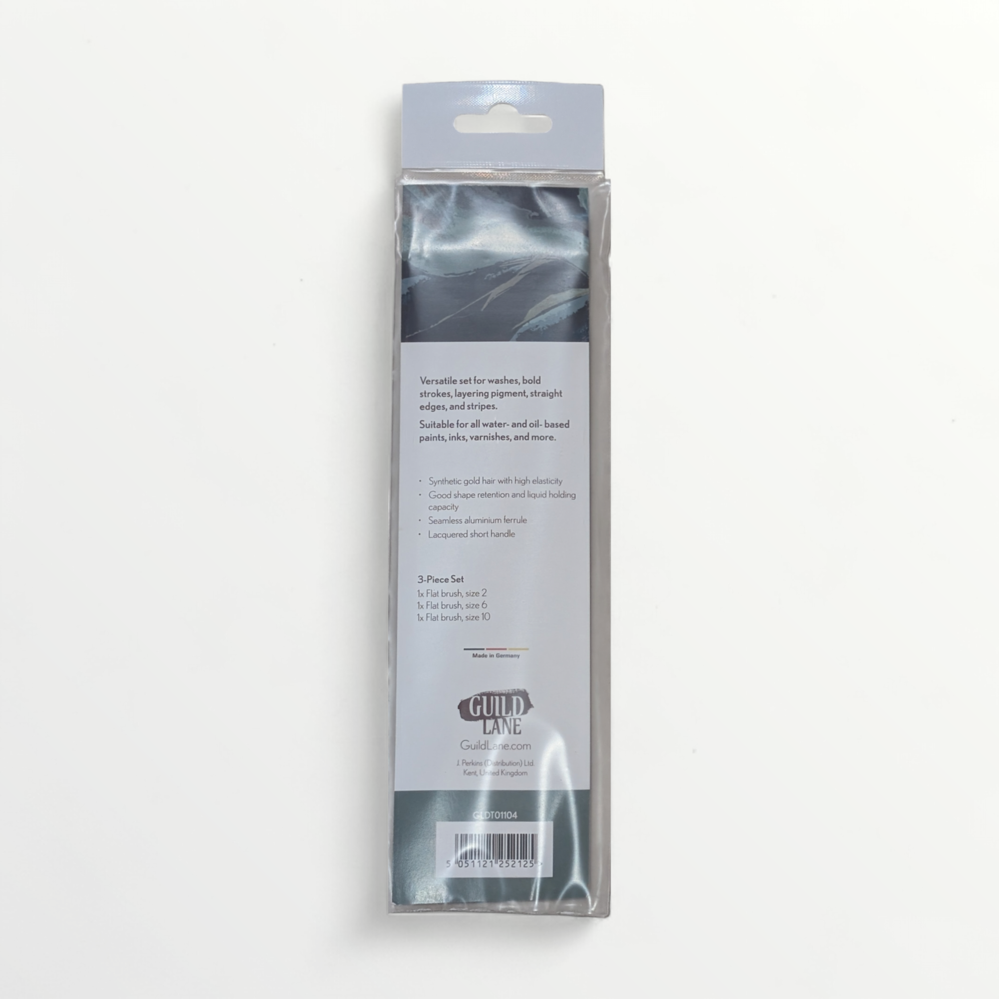 Guild Lane Flat brush set - packet back