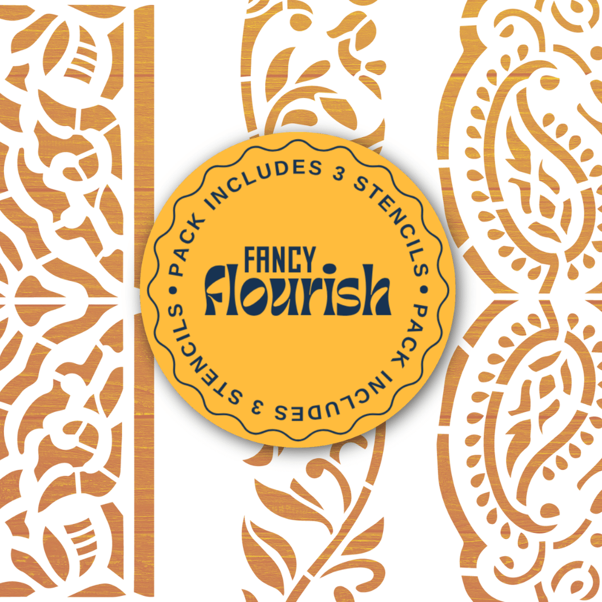 Made by Marley Fancy Flourish stencil set - pack cover