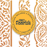 Made by Marley Fancy Flourish stencil set - pack cover
