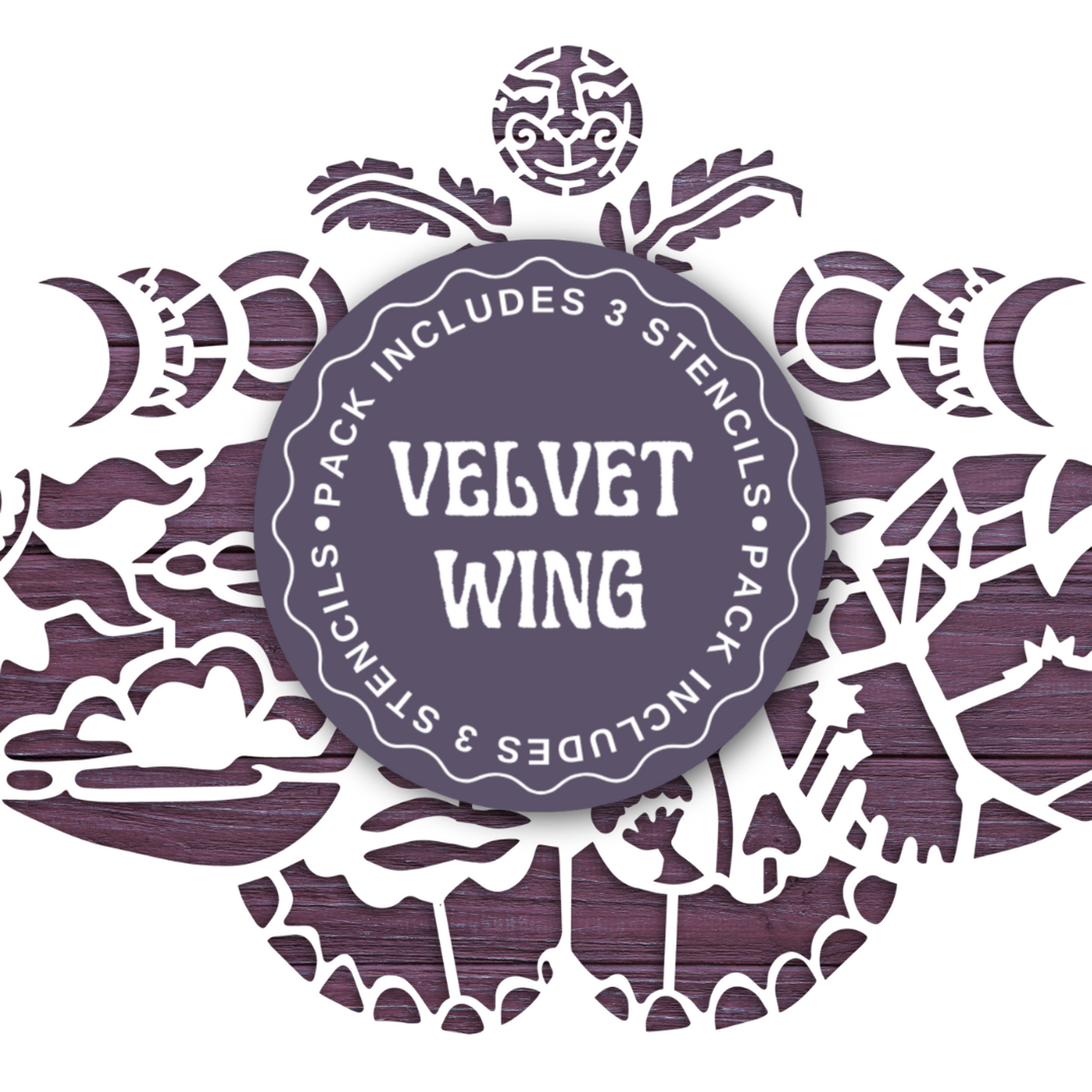Made by Marley Velvet Wings stencil set - pack cover