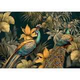 Mint Decoupage Paper - A Peacock Pair