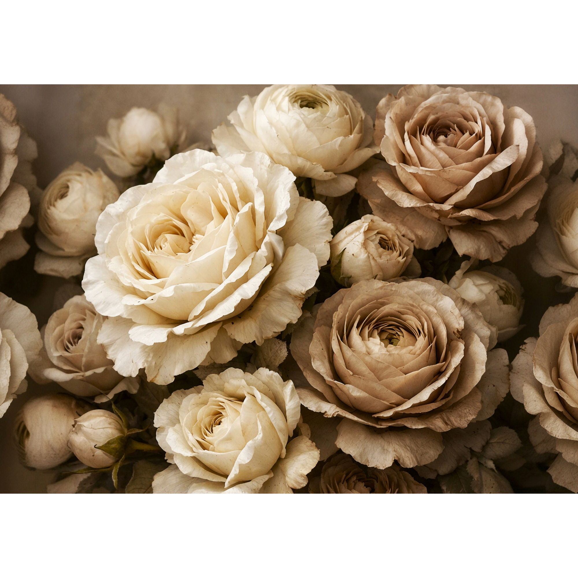 Mint Decoupage Paper - Antique Cream