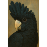 Mint Decoupage Paper - Black Cockatoo