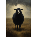 Mint Decoupage Paper - Black Sheep
