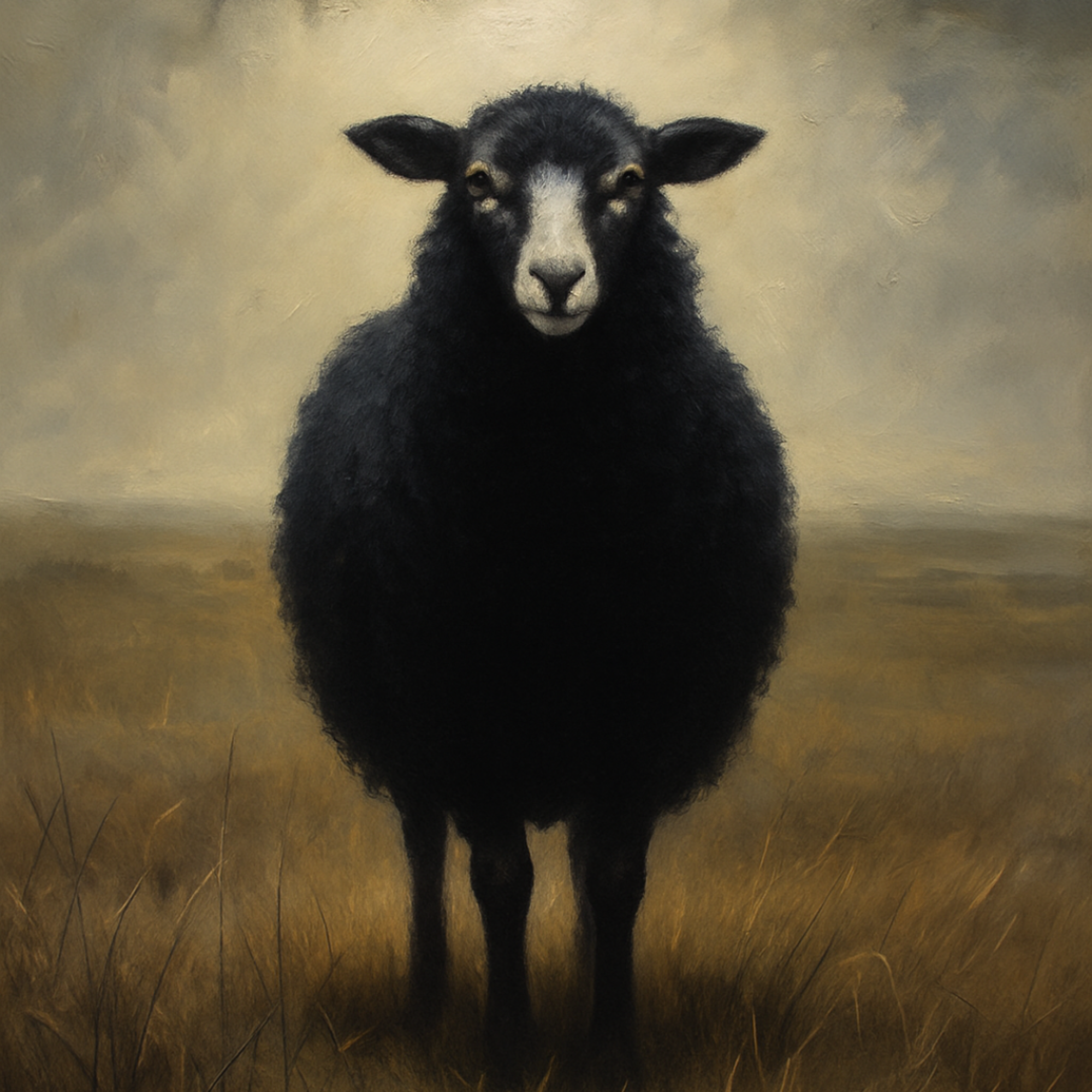 Mint Decoupage Paper - Black Sheep