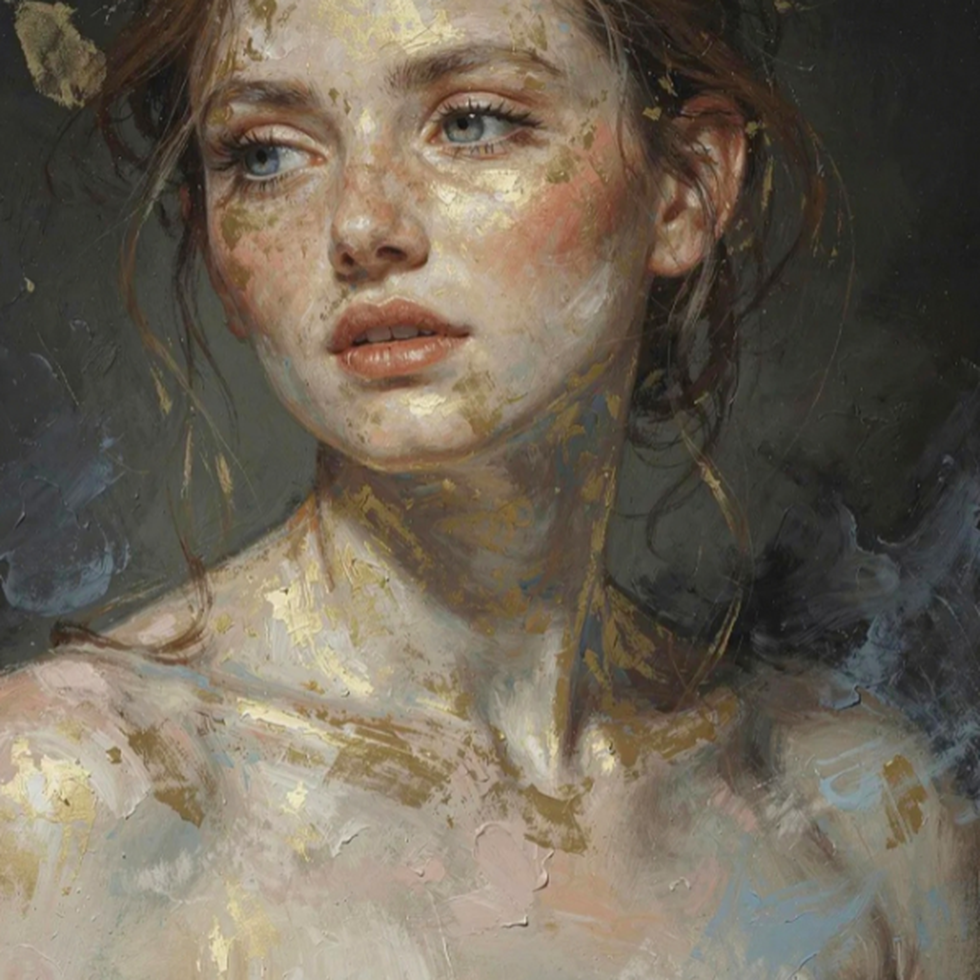 Mint Freckles decoupage paper - square