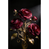 Mint Decoupage Paper - Gilded Bloom