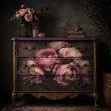 Mint Decoupage Paper - Moody Florals