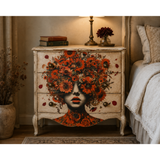 Mint Decoupage Paper - Orange Blossom