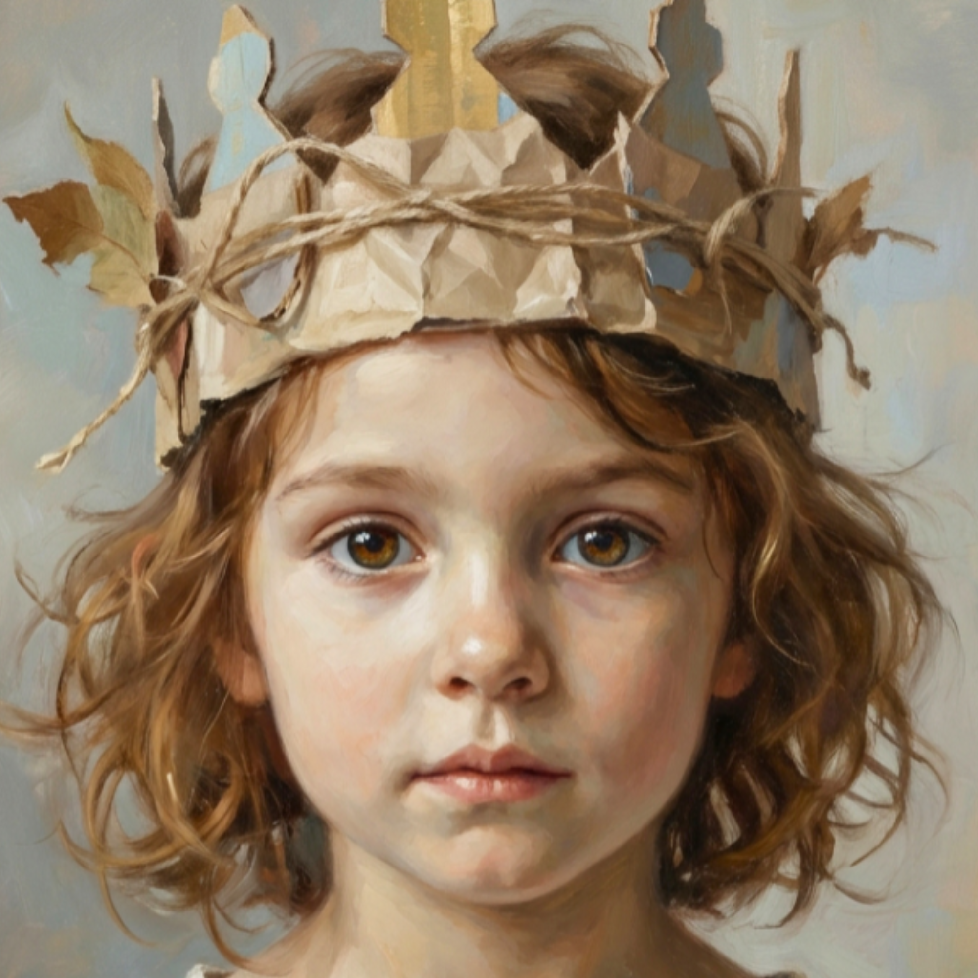 Mint Decoupage Paper - Paper Crown