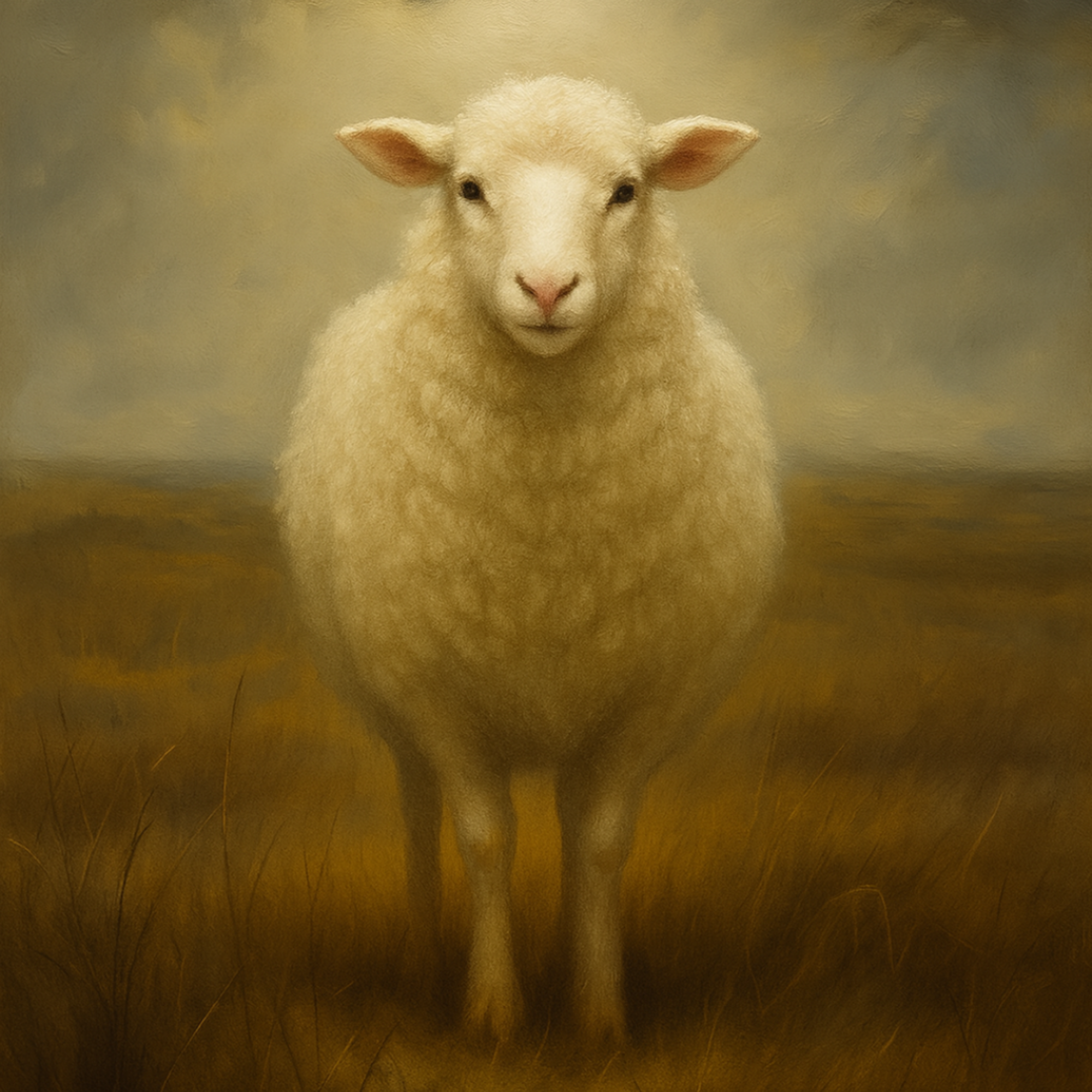 Mint Decoupage Paper - White Sheep
